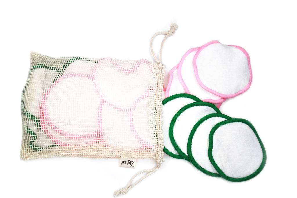 Reusable Bamboo Microfiber Makeup Remover Pads - EVXO Cosmetics