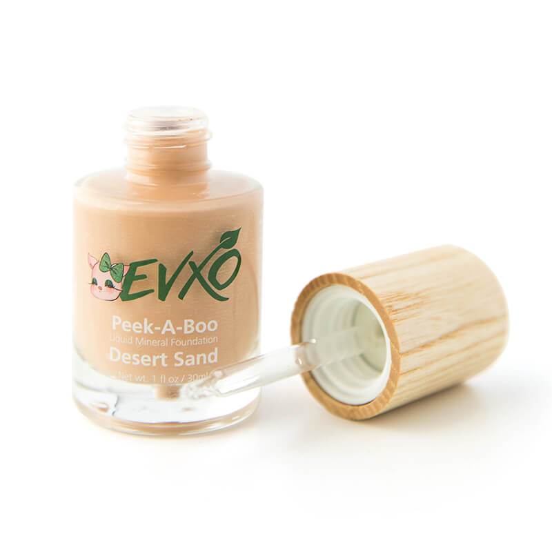 Peek-A-Boo Organic Liquid Mineral Foundation - EVXO Cosmetics