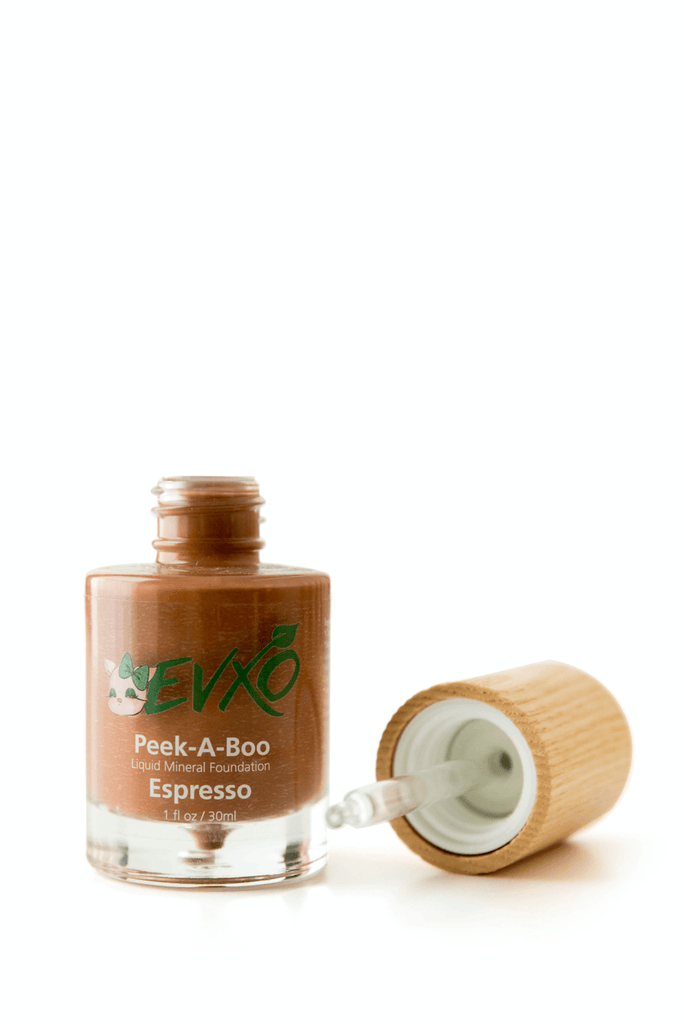 Peek-A-Boo Organic Liquid Mineral Foundation - EVXO Cosmetics