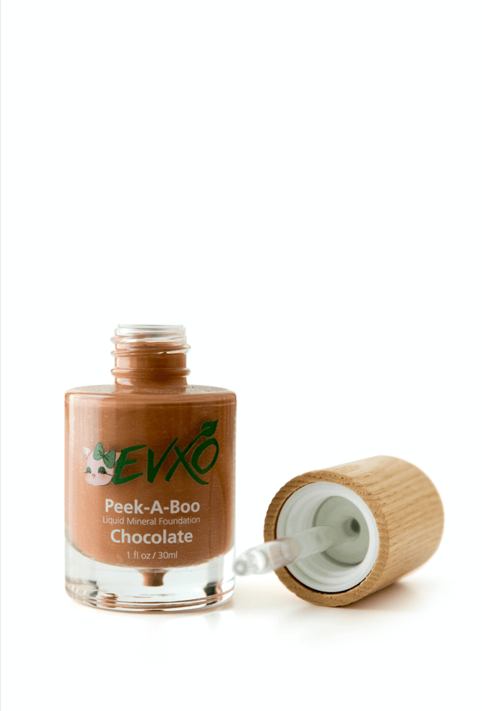 Peek-A-Boo Organic Liquid Mineral Foundation - EVXO Cosmetics