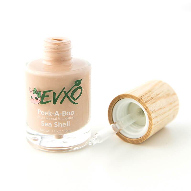 Peek-A-Boo Organic Liquid Mineral Foundation - EVXO Cosmetics