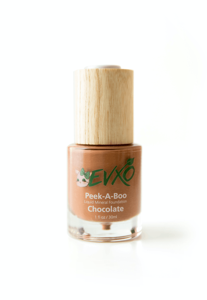 Peek-A-Boo Organic Liquid Mineral Foundation - EVXO Cosmetics