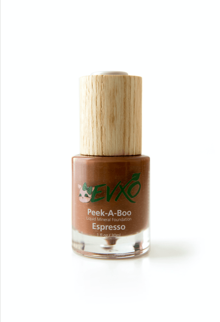 Peek-A-Boo Organic Liquid Mineral Foundation - EVXO Cosmetics