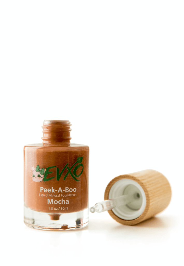 Peek-A-Boo Organic Liquid Mineral Foundation - EVXO Cosmetics
